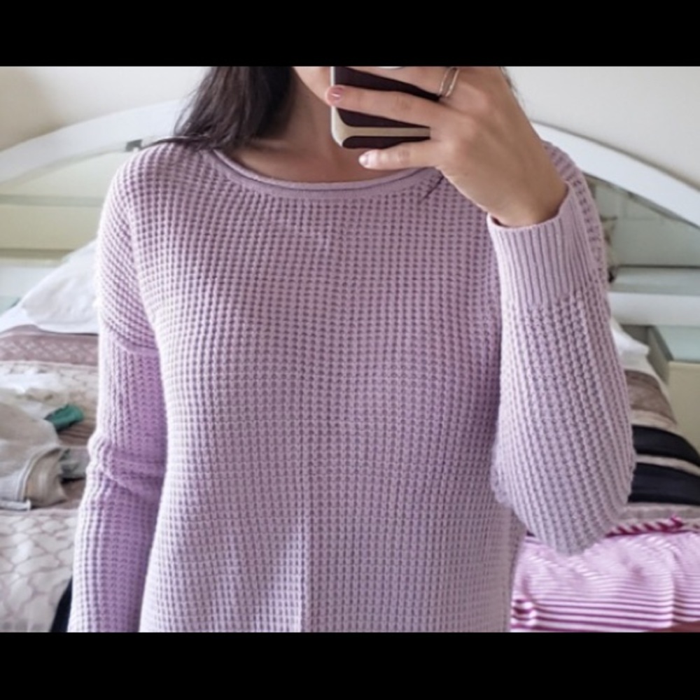 lavender Hollister oversized sweatshirt
